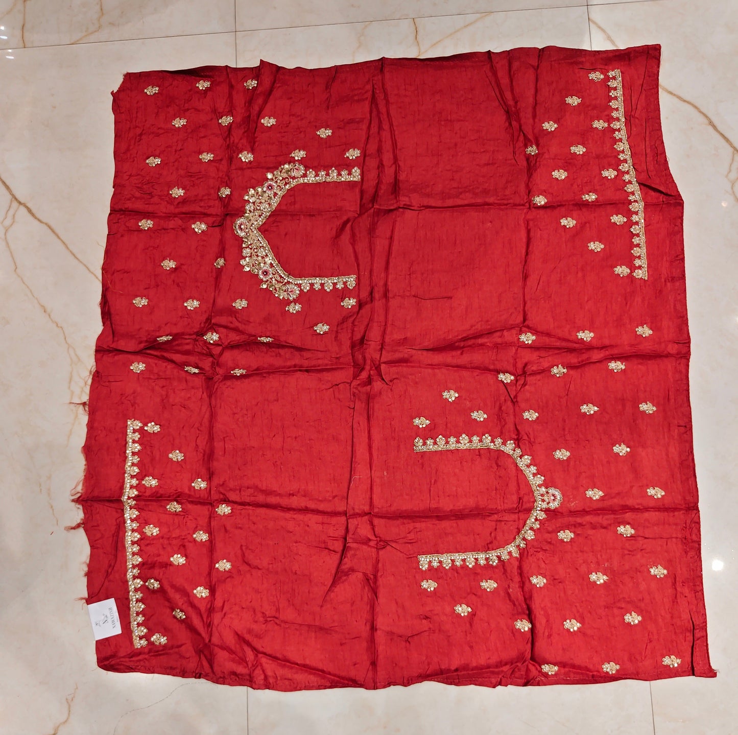 Rust Tissue Saree