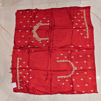 Rust Tissue Saree