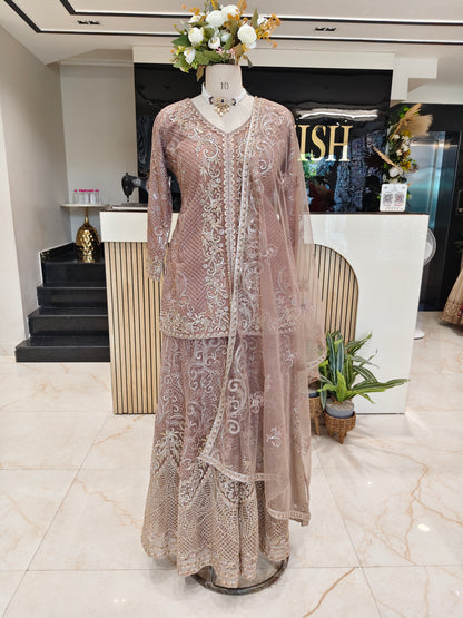 Mouse Net Sharara Set