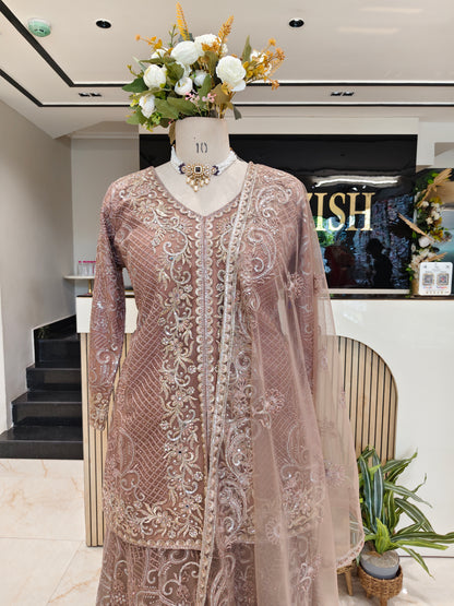 Mouse Net Sharara Set