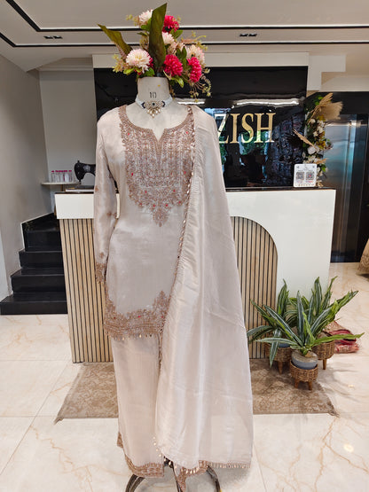 Golden Tissue Farshi Salwar Set