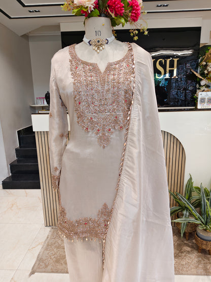 Golden Tissue Farshi Salwar Set