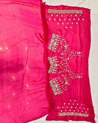 Cherry Red Jimmy Choo Saree