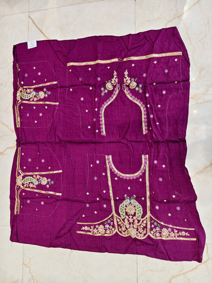 Lavender & Purple Organza Saree