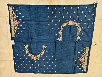 Blue Tissue Saree