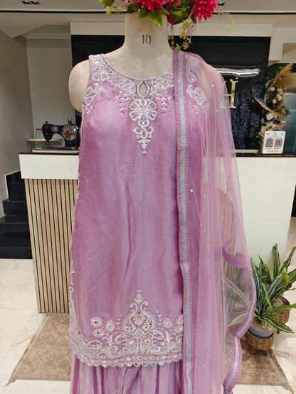Lavender Jimmy Choo Sharara Set