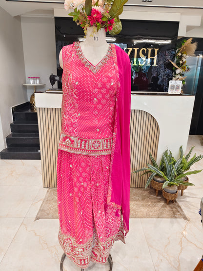 Rani Pink Tissue Garara Set