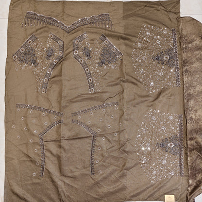 Rose Gold Tissue Saree