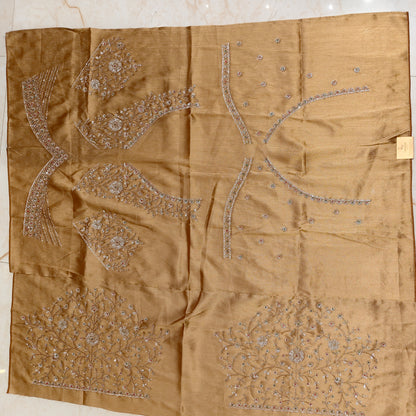 Rose Gold Tissue Saree
