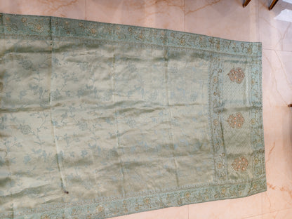 Mint Green Tissue Saree