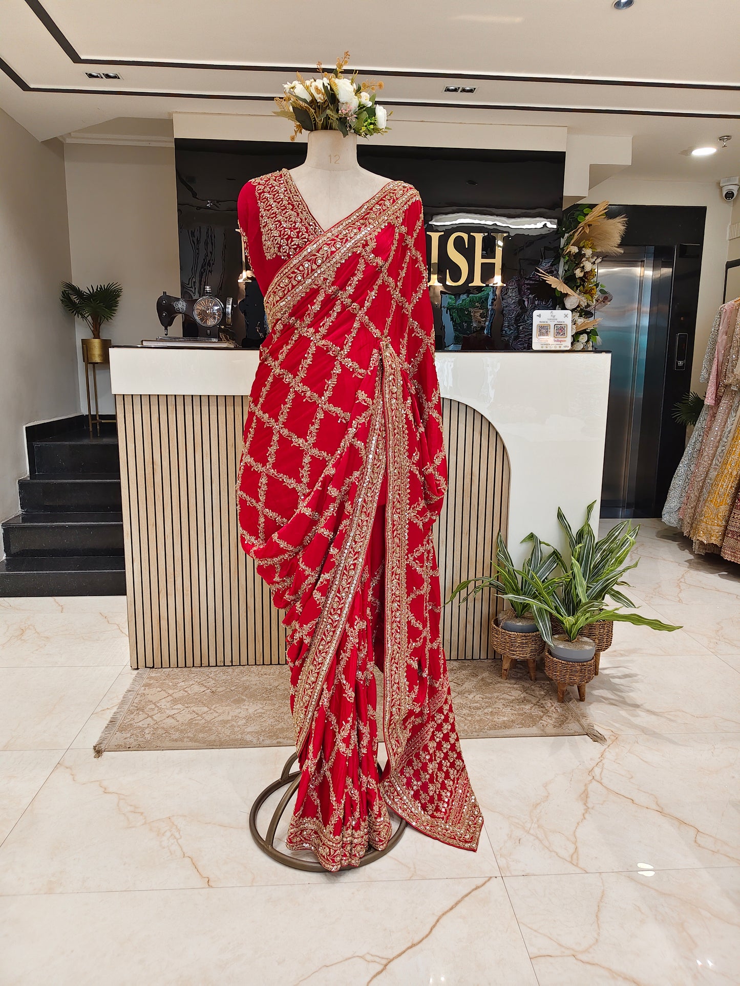 Red Silk Saree