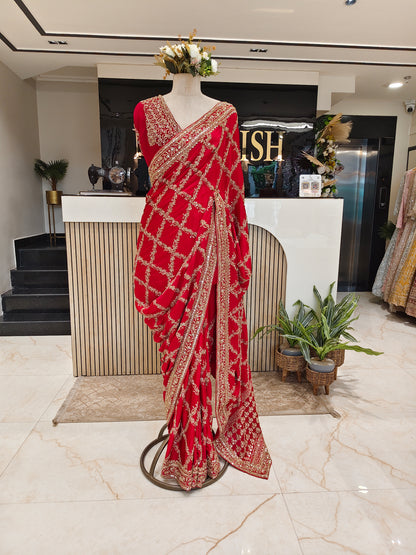 Red Silk Saree