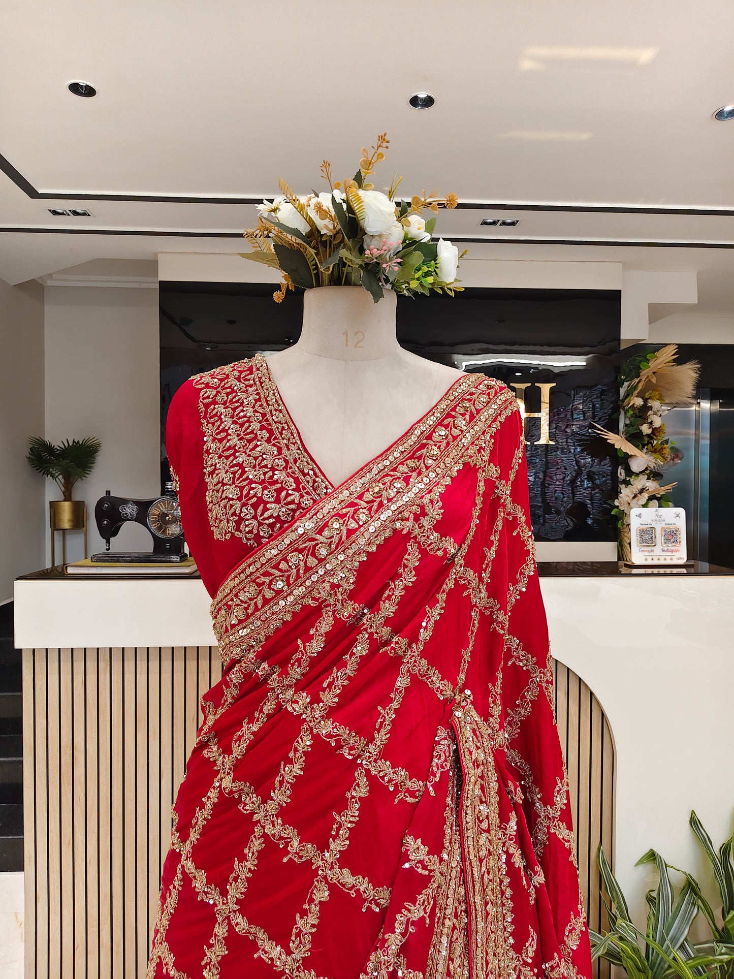 Red Silk Saree