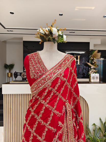 Red Silk Saree
