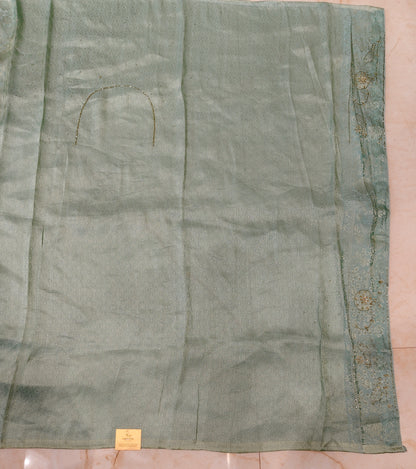 Mint Green Tissue Saree