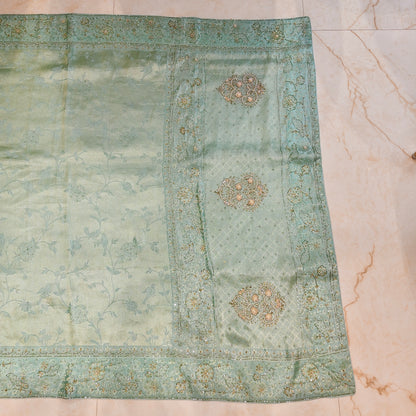 Mint Green Tissue Saree