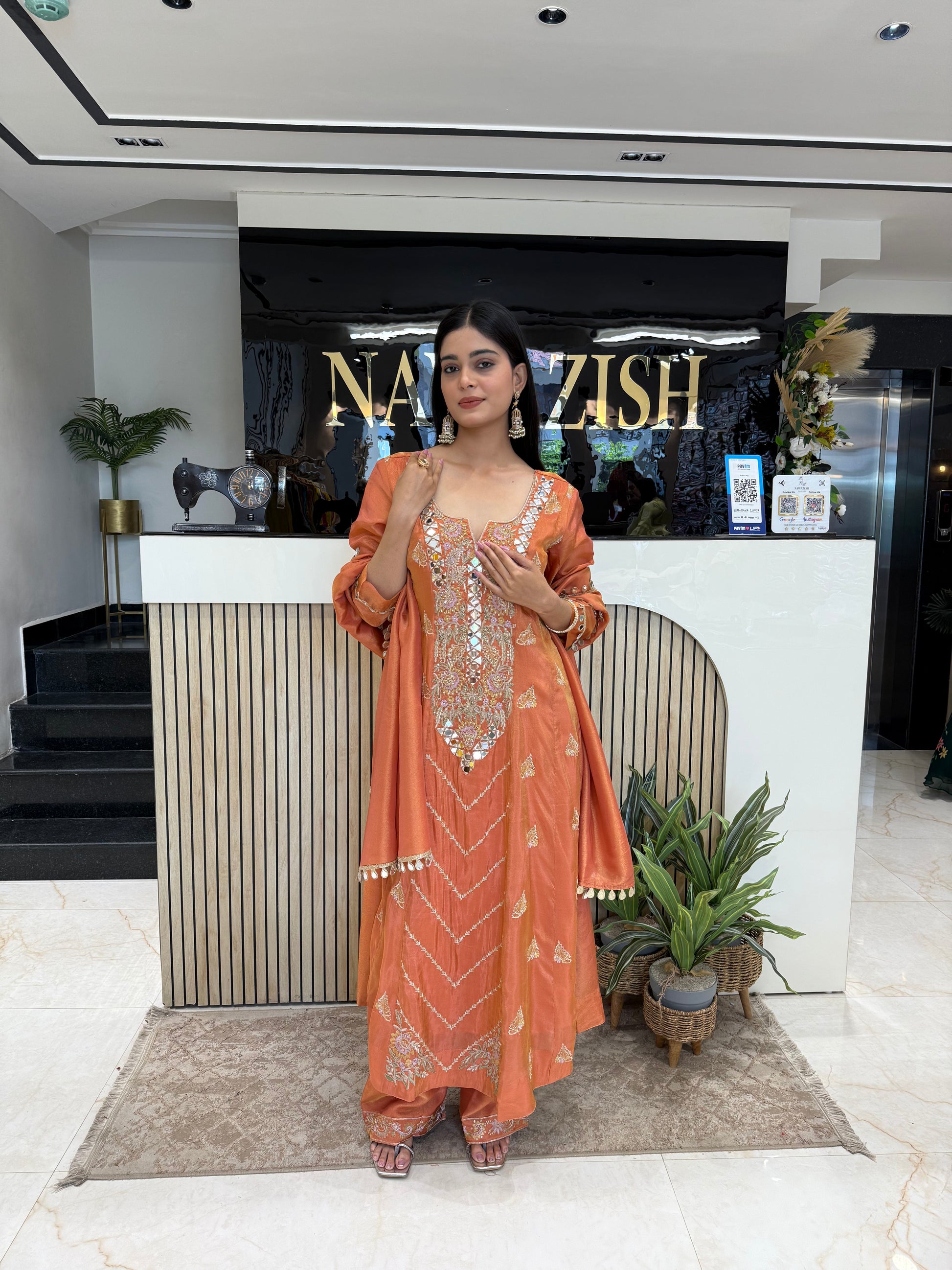 Tissue Anarkali Suit with Mirror Work
Designer Anarkali Suit with Zari Work
Festive Wear Tissue Anarkali Dress
Wedding Wear Mirror Work Anarkali Suit
Party Wear Anarkali Suit with Tissue Dupatta