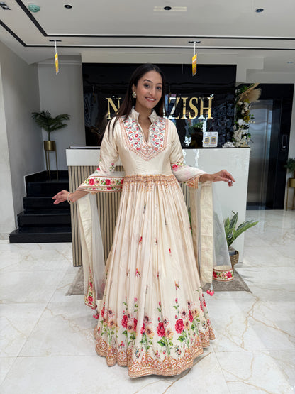 Printed Anarkali