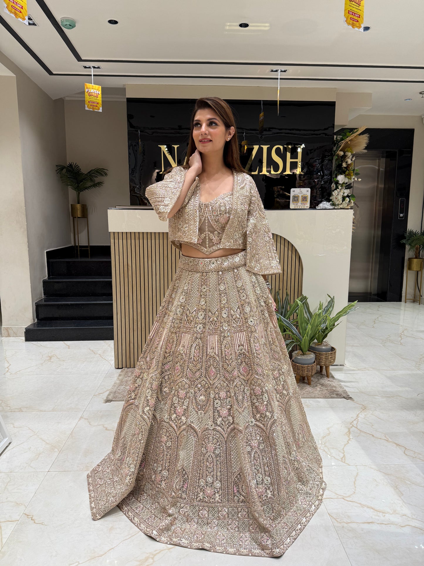 Glorious Golden Power Lehenga