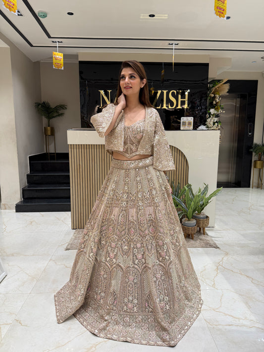 Glorious Golden Power Lehenga