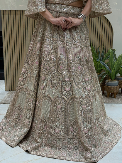 Glorious Golden Power Lehenga