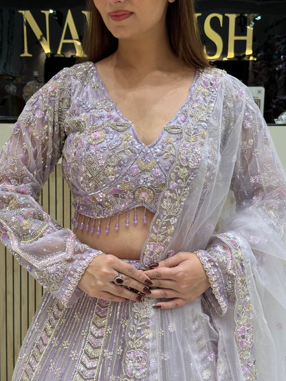 Luxe Levender Lehenga