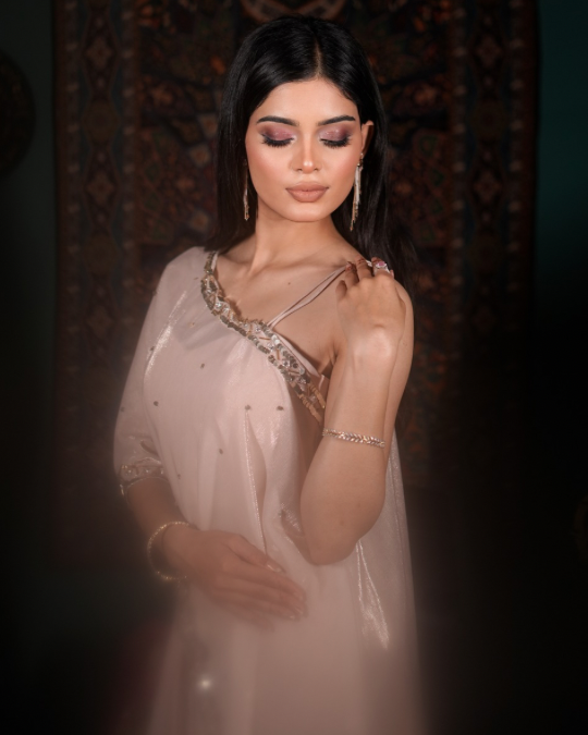 Trending Indo western dress 2026, Celebrity inspired fusion wear, Kaftan style blouse, Statement festive outfit, Luxury festive fashion