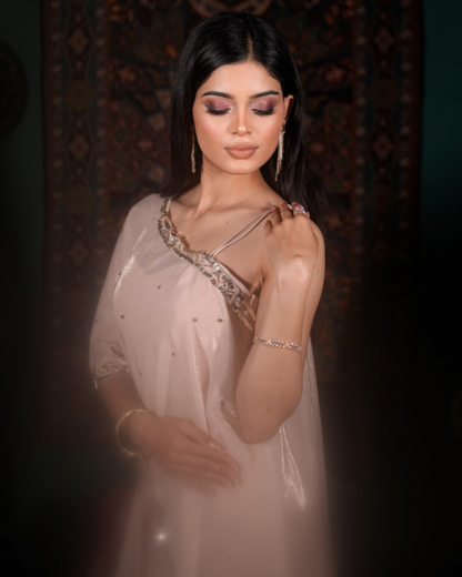 Trending Indo western dress 2026, Celebrity inspired fusion wear, Kaftan style blouse, Statement festive outfit, Luxury festive fashion