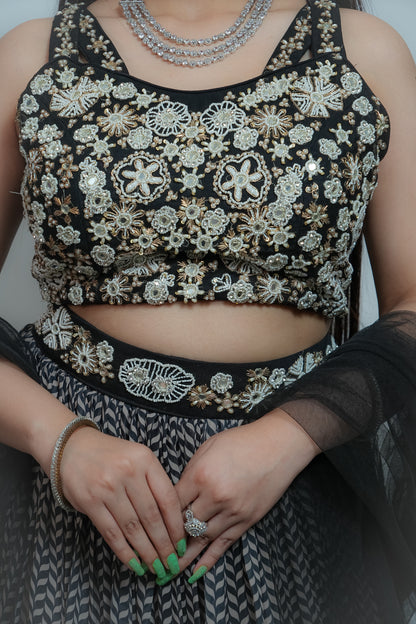 Black crop top