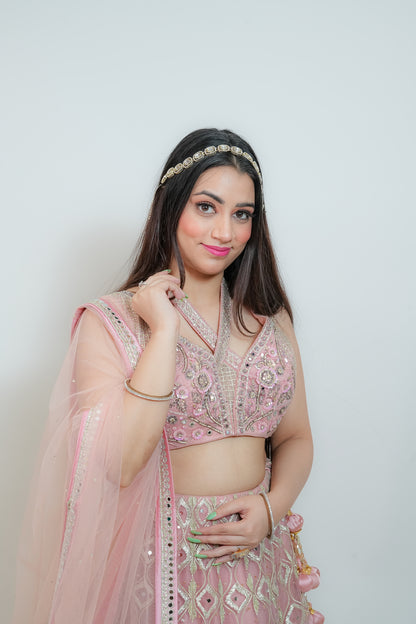 Blush pink crop top