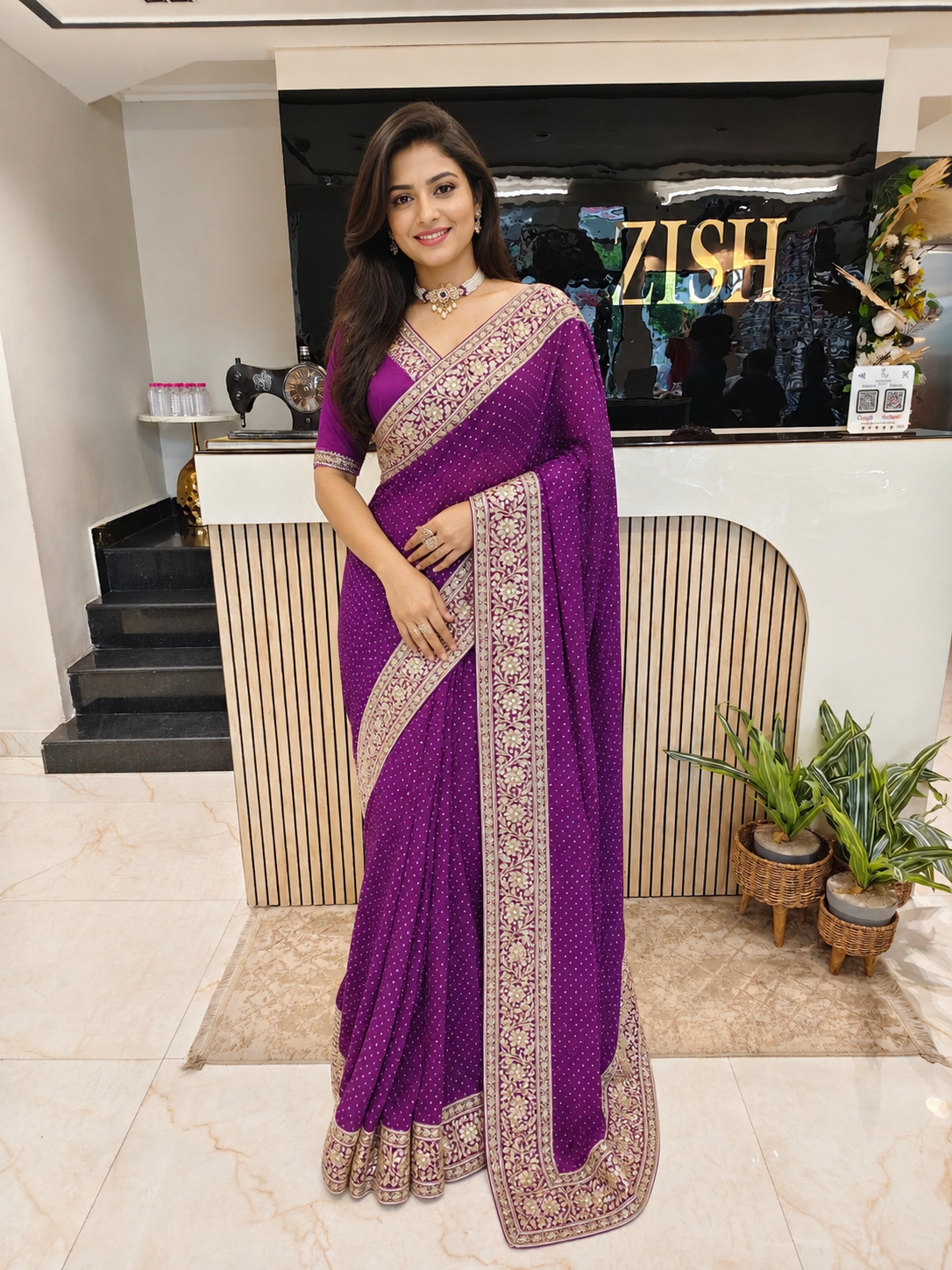 Purple Silk Saree
Kutdana Work Saree
Dabka Work Saree
Designer Silk Saree
Wedding Wear Saree