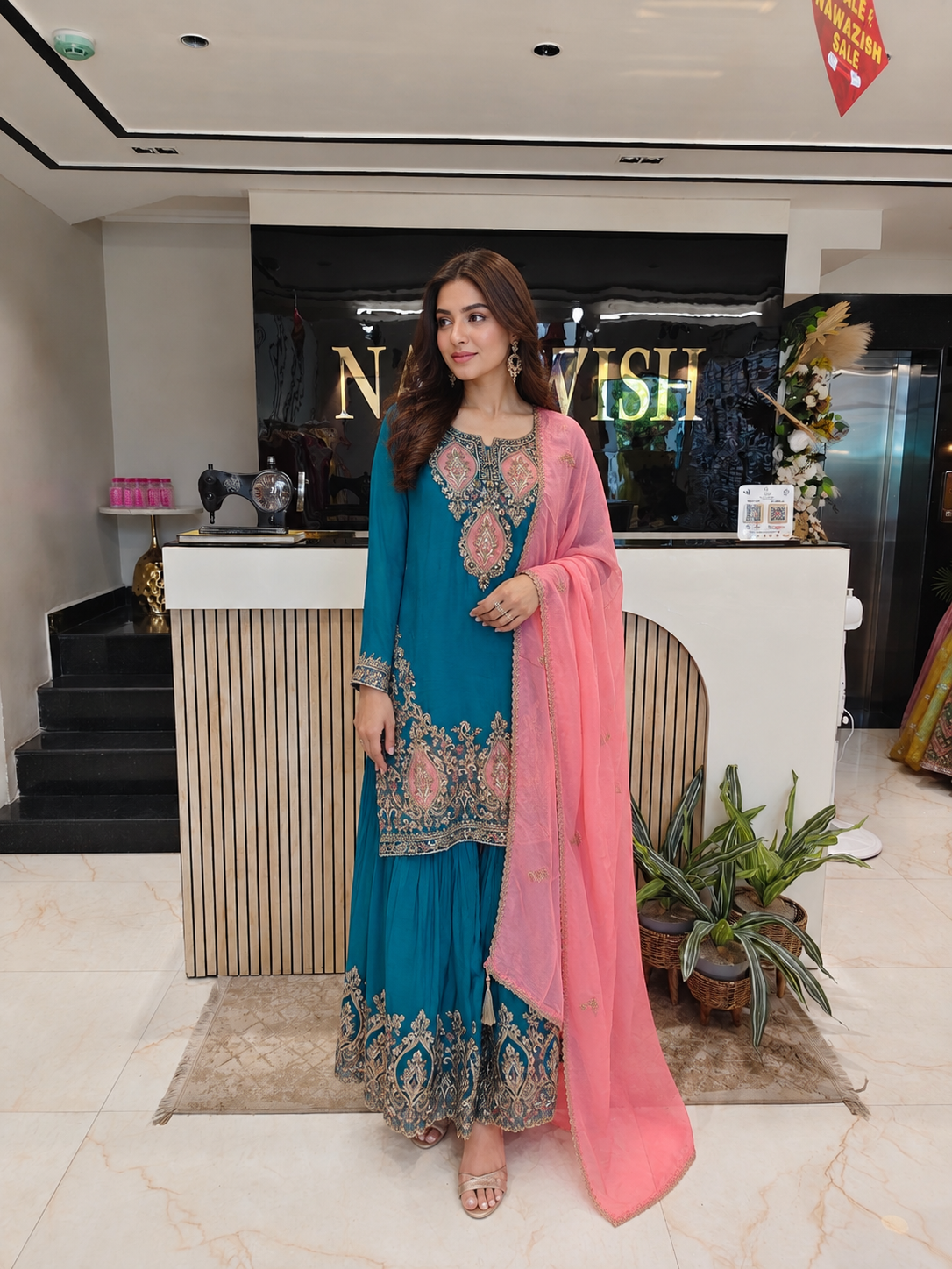 Rama Green Sharara Set
Designer Organza Sharara
Resham Zari Work Outfit
Wedding Wear Sharara India
Luxury Festive Wear Women