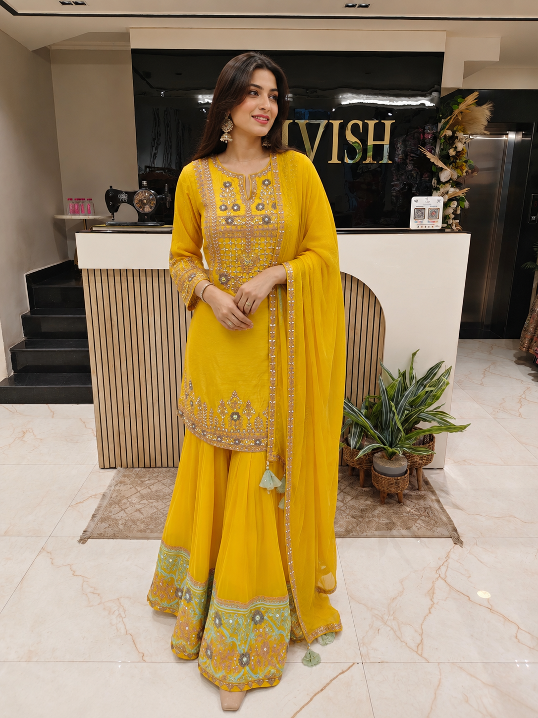 Mustard Dola Silk Sharara Set
Designer Sharara Suit
Wedding Wear Sharara
Festive Party Wear Sharara
Dola Silk Ethnic Set