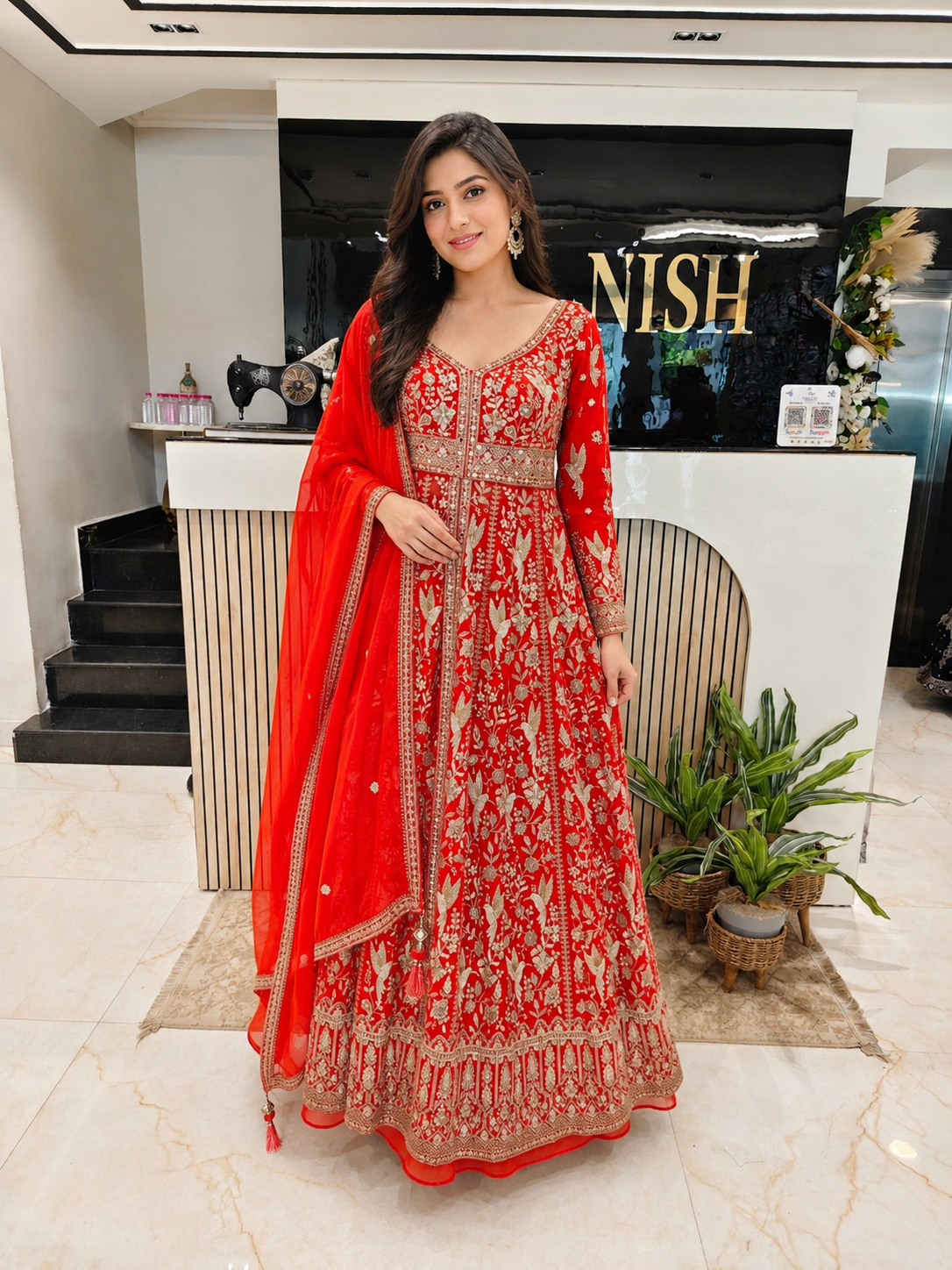 Orange Anarkali Skirt Set
Georgette Festive Wear
Mirror Work Ethnic Outfit
Designer Wedding Wear India
Contemporary Party Wear Women