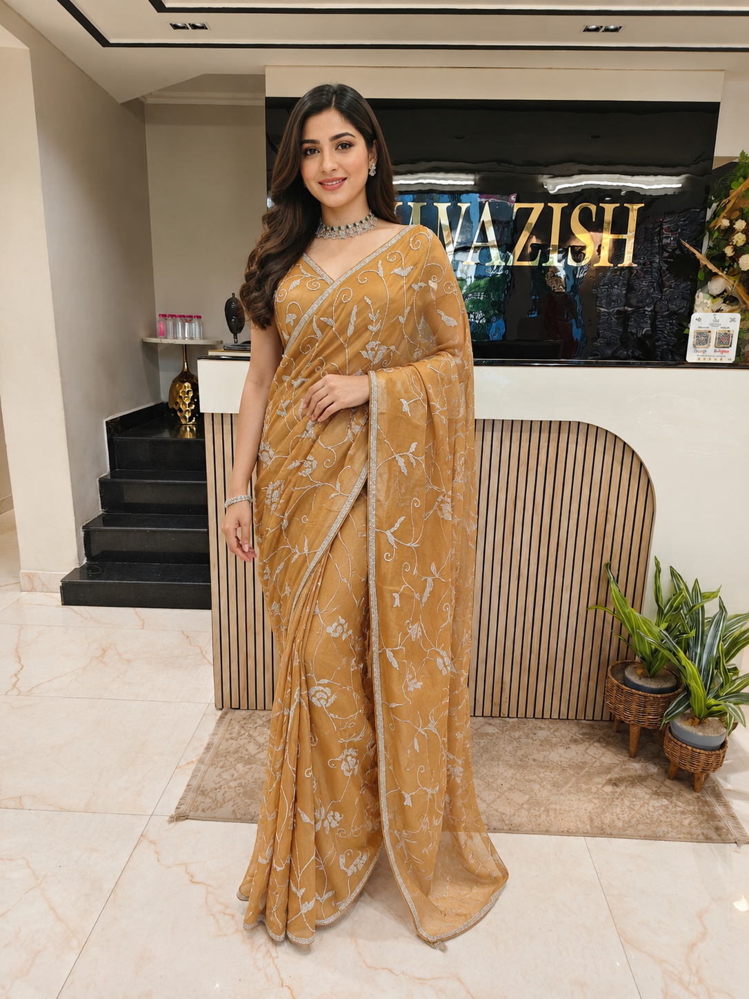Mustard Gold Tissue Saree
Kutdana Work Saree
Designer Tissue Saree
Party Wear Saree
Wedding Wear Saree