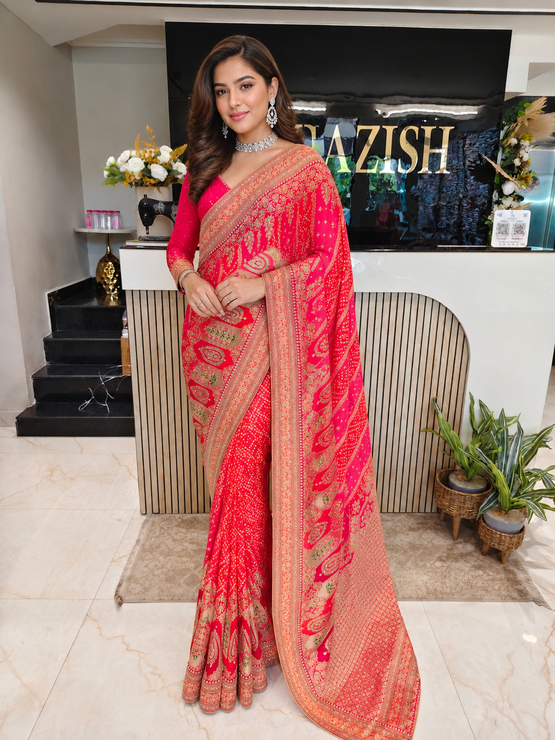 Red Silk Saree
Dabka Work Saree
Stone Work Saree
Designer Silk Saree
Wedding Wear Saree
