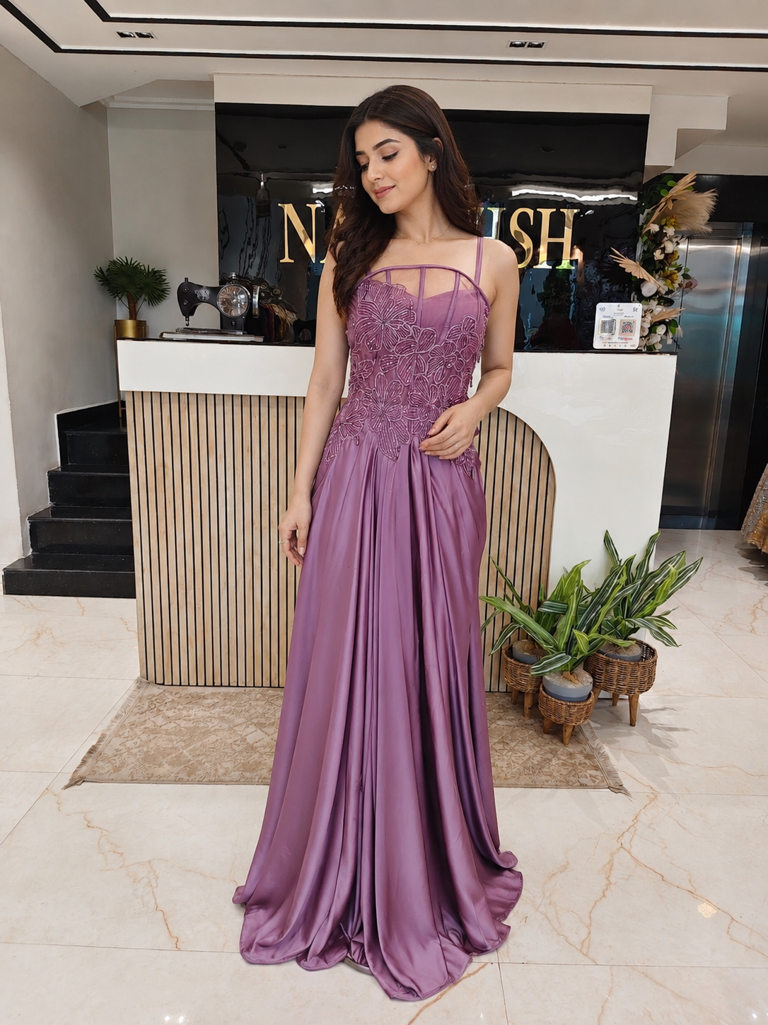 Purple Lycra Indo-Western Gown
Designer Lycra Party Wear Gown
Sequins Cutdana Work Gown
Wedding Wear Indo-Western Gown
Luxury Ethnic Wear