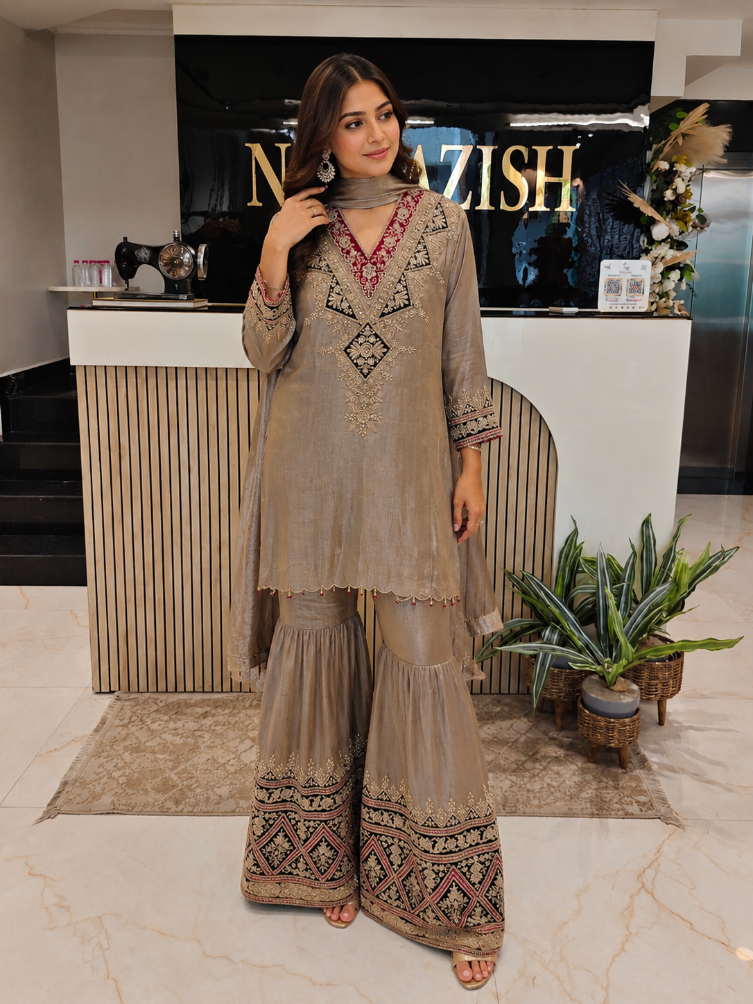 Golden Farshi Salwar Set
A-Line Kurta Set
Tissue Designer Suit
Wedding Wear Farshi Suit
Festive Party Wear Kurta Set