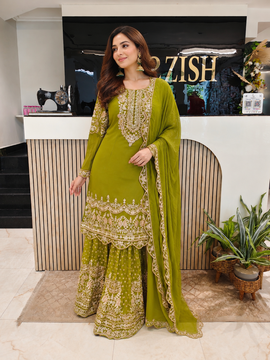 Mehndi Green Georgette Sharara Set
Designer Sharara Suit
Wedding Wear Sharara
Festive Party Wear Ethnic Set
Georgette Designer Suit