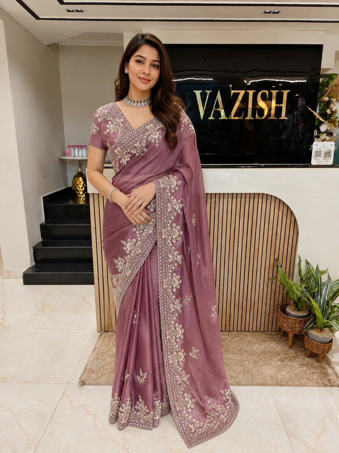 Wine Tissue Saree
Kutdana Work Saree
Dabka Work Saree
Designer Party Wear Saree
Wedding Wear Saree