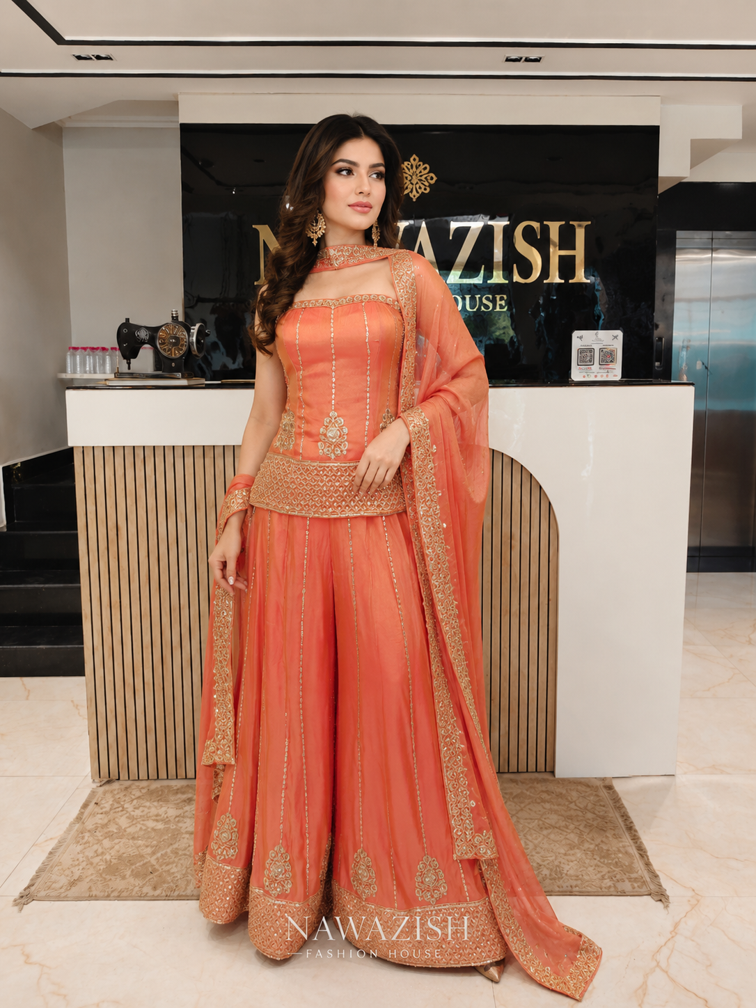 Orange Palazzo Set
Tissue Indo-Western Set
Kutdana Work Outfit
Designer Party Wear Set
Wedding Wear Indo-Western