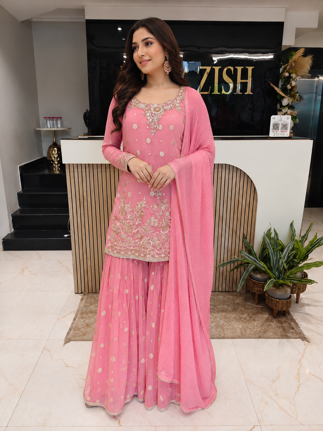 Pink Tissue Garara Set
Designer Garara Suit
Wedding Wear Garara
Festive Party Wear Ethnic Set
Tissue Designer Suit