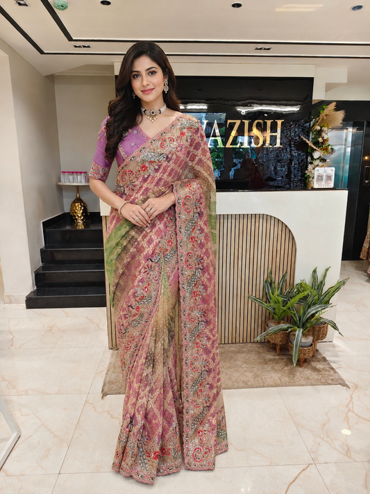 Onion Green Georgette Saree
Birds Motif Saree
Chunari Print Saree
Designer Party Wear Saree
Wedding Wear Saree