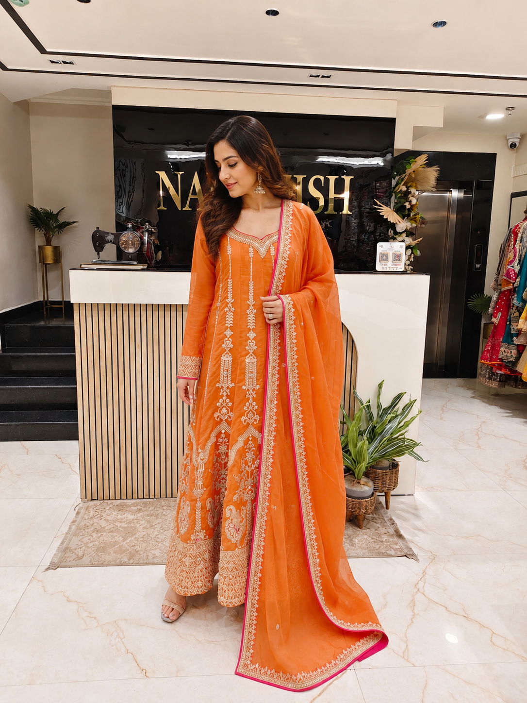 Rust Cotton Anarkali Set
Designer Cotton Anarkali Suit
Zari Resham Work Anarkali
Festive Wear Cotton Anarkali
Premium Ethnic Wear