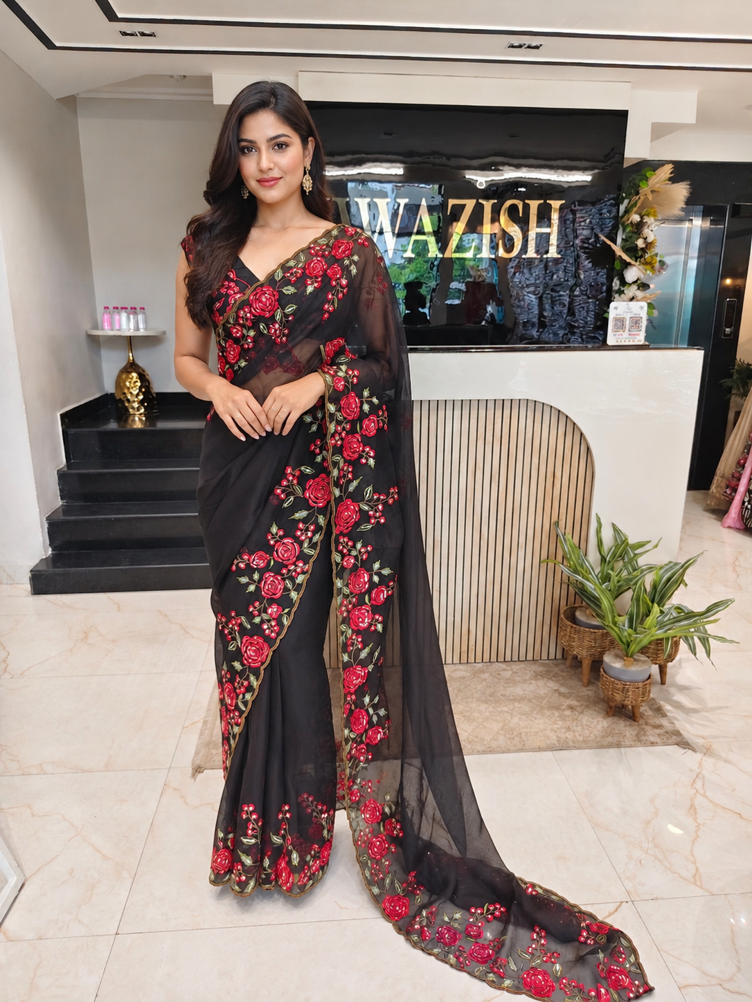 Black Organza Saree
Resham Work Saree
Sequins Work Saree
Designer Organza Saree
Party Wear Saree