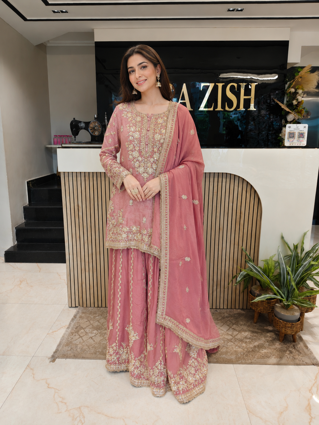 Onion Pink Chiffon Sharara Set
Designer Sharara Suit
Wedding Wear Sharara
Festive Party Wear Ethnic Set
Chiffon Designer Suit