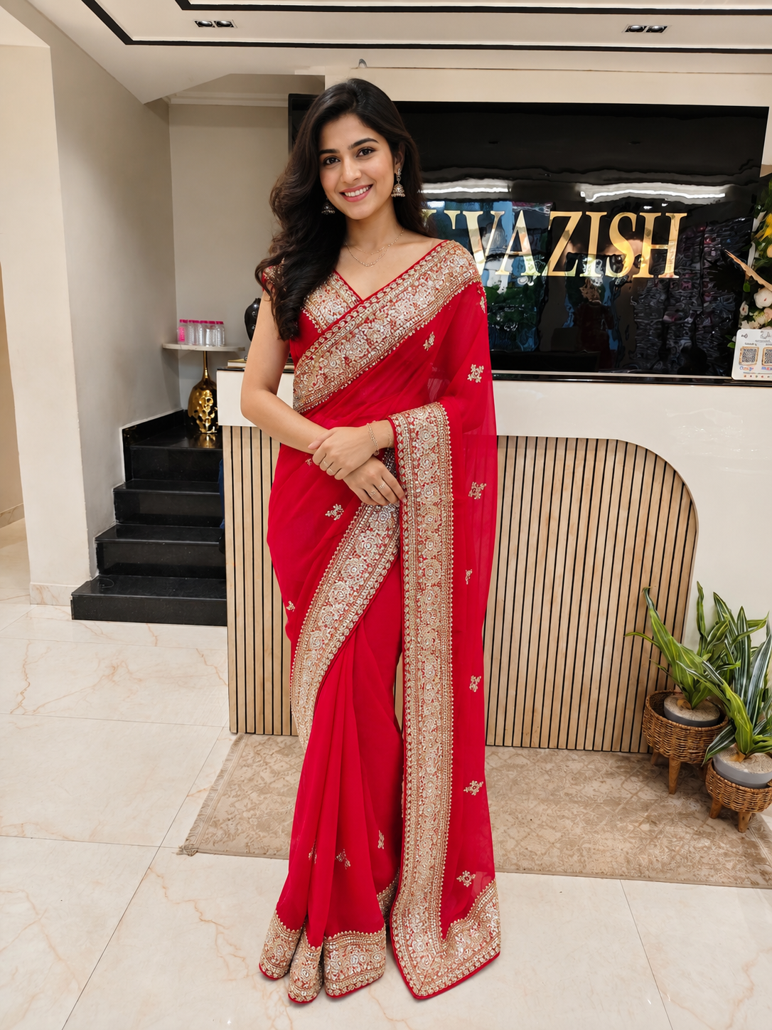 Red Organza Saree
Kutdana Work Saree
Stone Work Saree
Designer Organza Saree
Wedding Wear Saree