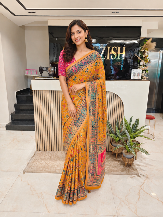Kalamkari Silk Saree
Mustard Silk Saree
Rani Pink Saree
Printed Silk Saree
Festive Wear Saree