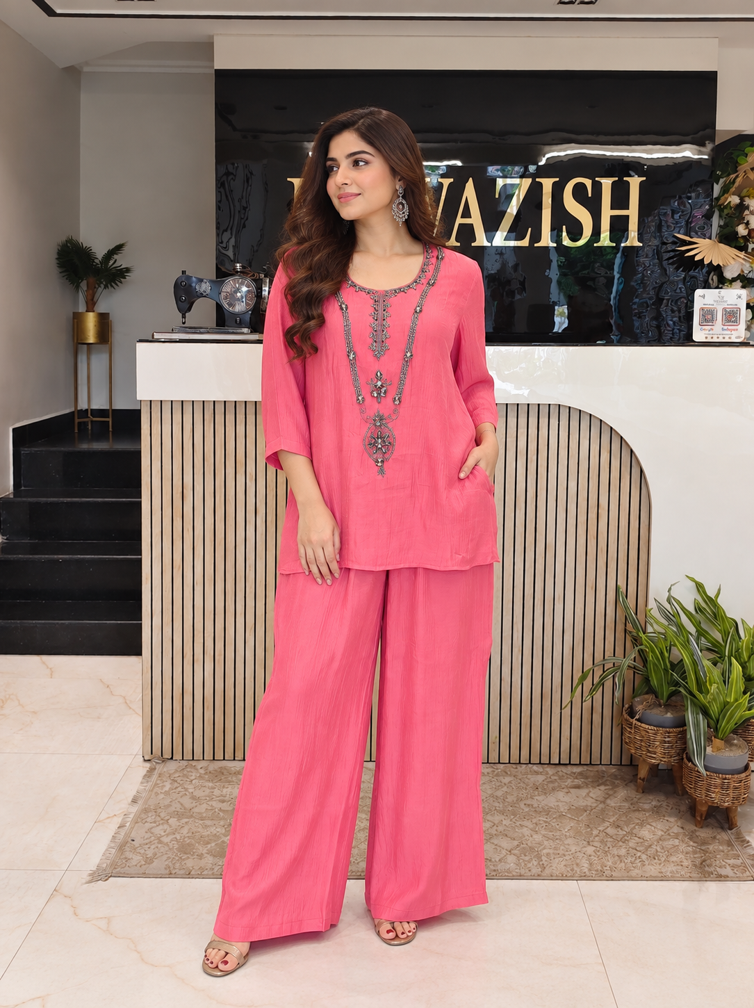 Pink Cotton Co-ord Set
Designer Cotton Co-ord Set
Kutdana Stone Work Co-ord Set
Party Wear Cotton Co-ord Outfit
Premium Ethnic Wear