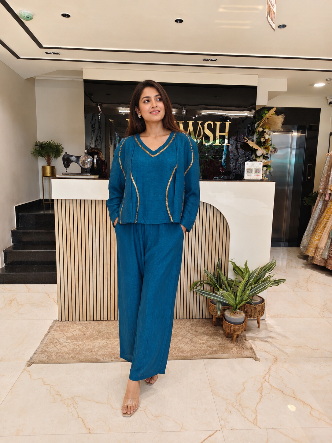 Blue Silk Co-ord Set
Designer Silk Kurta Pant Set
Sequins Work Co-ord Set
Ombre Shade Party Wear Outfit
Luxury Ethnic Wear
